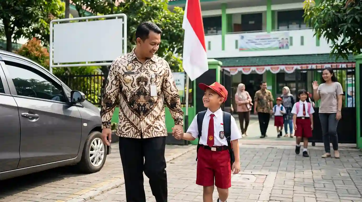 Antar Anak Hari Pertama Sekolah, ASN Boleh WFA
