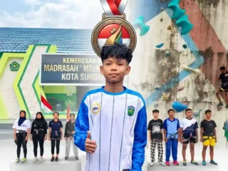 Siswa MTsN 1 Sungai Penuh Raih Juara 2 Panjat Tebing O2SN Jambi