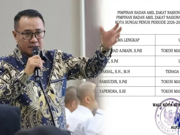 Ini Nama 5 Pimpinan BAZNAS Kota Sungai Penuh Periode 2026–2031