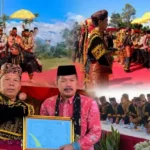 Bupati Monadi Terima Gelar Patih Alam Kincai di Kenduri Sko Sanggaran Agung
