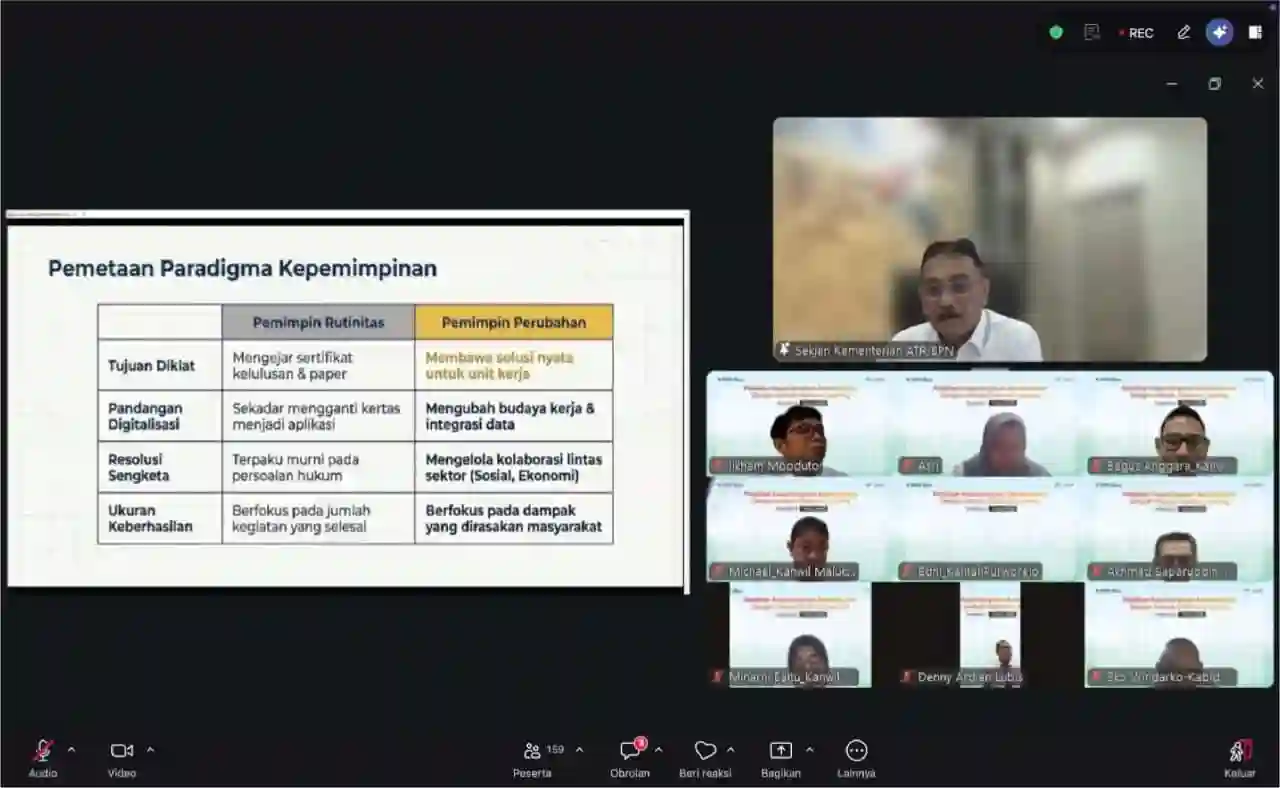 Sekjen ATR/BPN Dorong Pejabat Administrator Jadi Penggerak Perubahan