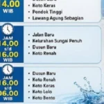 Debit Air Baku Turun, Perumda Tirta Khayangan Bergilir Alirkan Air di Sungai Penuh