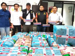 Polres Kerinci Gagalkan Penyelundupan 499 Ribu Batang Rokok Ilegal