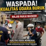 Polres Kerinci Bagi 700 Masker Gratis, Ajak Warga Tangkal Polusi Udara