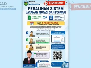 BKAD Sungai Penuh Hentikan Google Form, Mutasi Gaji Pegawai Kini Pakai Aplikasi Khusus