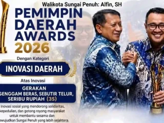 Program 3S Bawa Pemkot Sungai Penuh Raih Penghargaan Pemimpin Daerah Award 2026