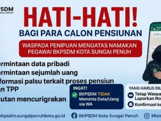 Waspada! Penipu Incar Calon Pensiunan PNS di Sungai Penuh lewat WhatsApp dan Tautan Palsu