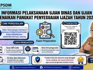 Syarat dan Cara Daftar Ujian Dinas & Penyesuaian Ijazah ASN Sungai Penuh 2026