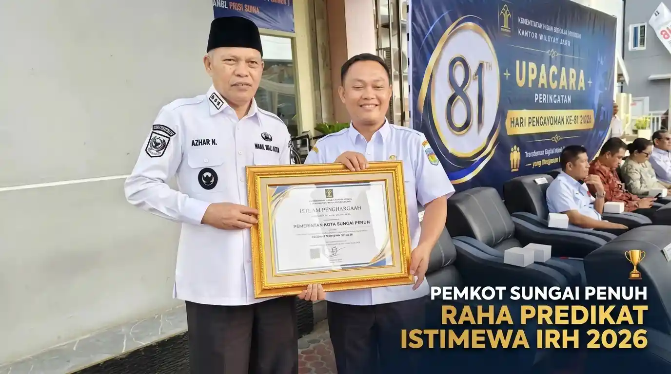Pemkot Sungai Penuh Raih Predikat Istimewa IRH 2026