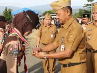 Wabup Murison Lepas 32 Anggota Pramuka Kerinci ke Jamnas XII 2026 Cibubur