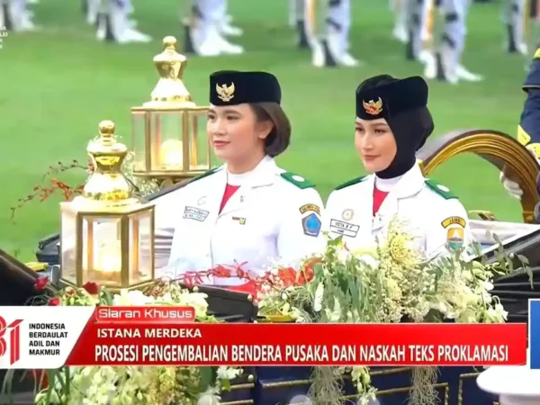 Nindya Eltsani, Siswi Sungai Penuh Pembawa Bendera Pusaka di Kirab Monas HUT RI ke-81