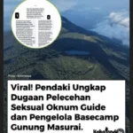 Dugaan Pelecehan di Gunung Masurai Viral, Komunitas Pendaki Desak Usut Tuntas