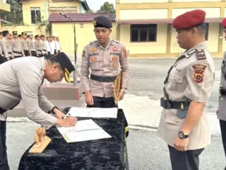 Kapolres Kerinci Pimpin Sertijab Kasat Reskrim dan Dua Kapolsek Baru