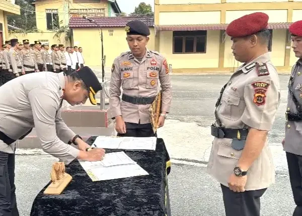 Kapolres Kerinci Pimpin Sertijab Kasat Reskrim dan Dua Kapolsek Baru