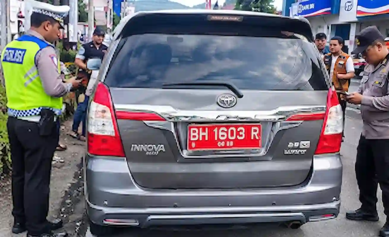 Mobil Dinas PUPR Sungai Penuh Terjaring Razia Pajak