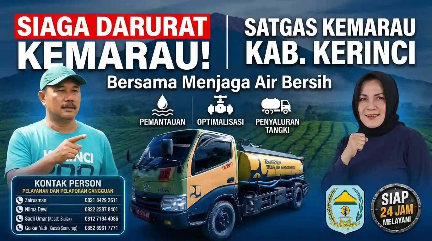 Perumda Tirta Sakti Kerinci Bentuk Satgas Khusus Kemarau