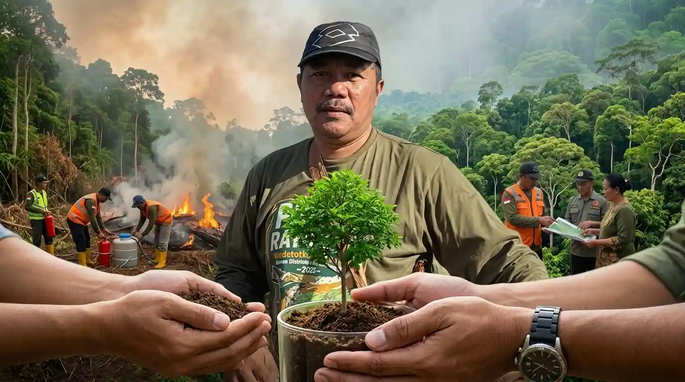 Bupati Monadi Instruksikan Desa Perketat Pengawasan Lahan