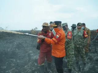 Gubernur Jambi Berjibaku Padamkan Karhutla 28 Hektare di Kumpeh