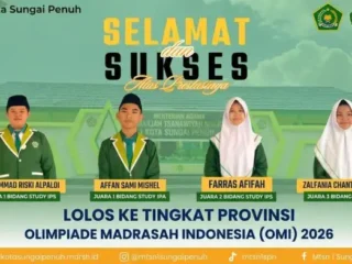 Siswa MTsN 1 Kota Sungai Penuh Lolos ke OMI Tingkat Provinsi