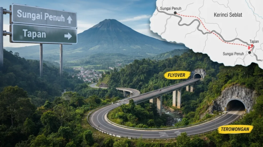 Flyover dan Terowongan Sungai Penuh–Tapan