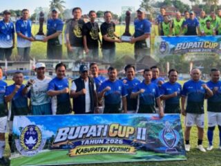 Bupati Kerinci Cup II 2026 Resmi Dimulai, 41 Klub Berebut Juara di Penawar