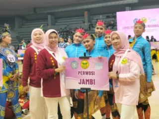 Dua Tahun Berturut-turut, Perwosi Jambi Juara Senam Kreasi Nasional