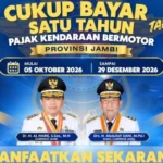 Pemprov Jambi Perpanjang Pemutihan Pajak Kendaraan, Cukup Bayar Pokok 1 Tahun