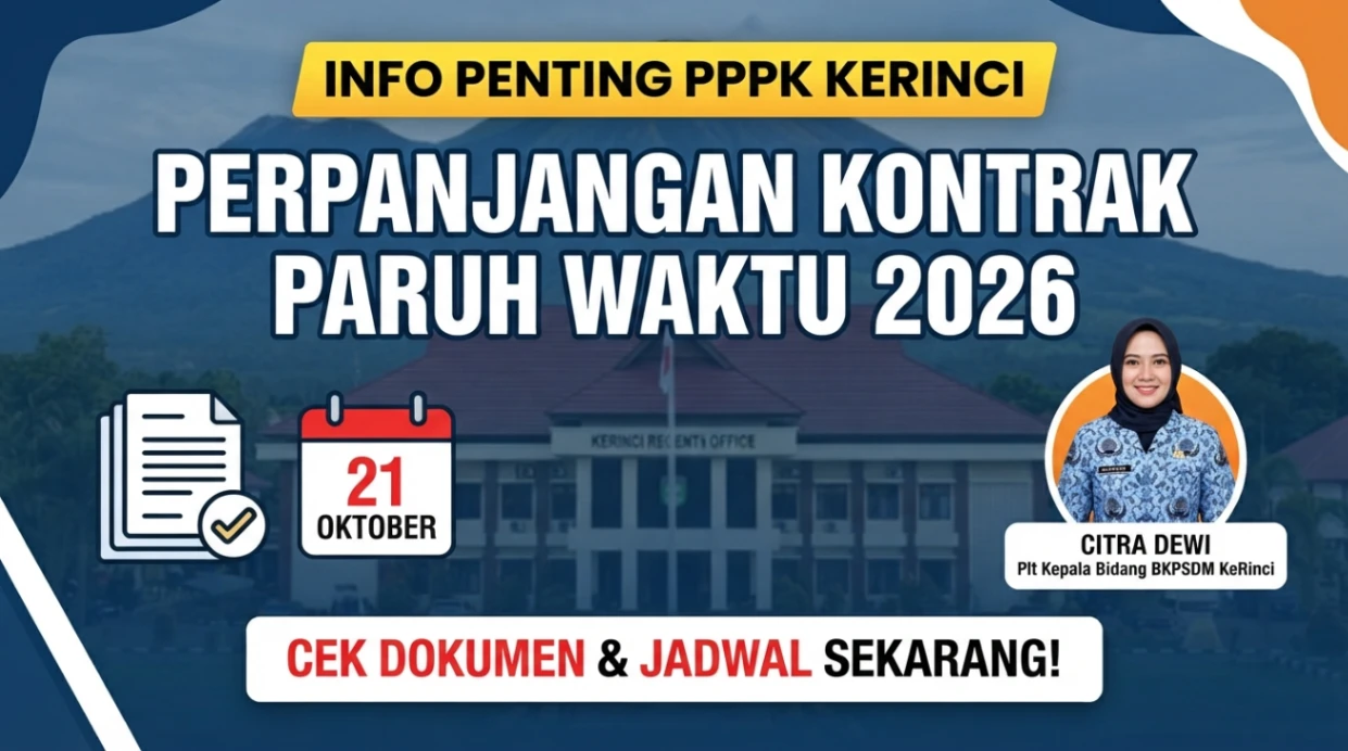 Dokumen Perpanjangan Kontrak PPPK Paruh Waktu Kerinci