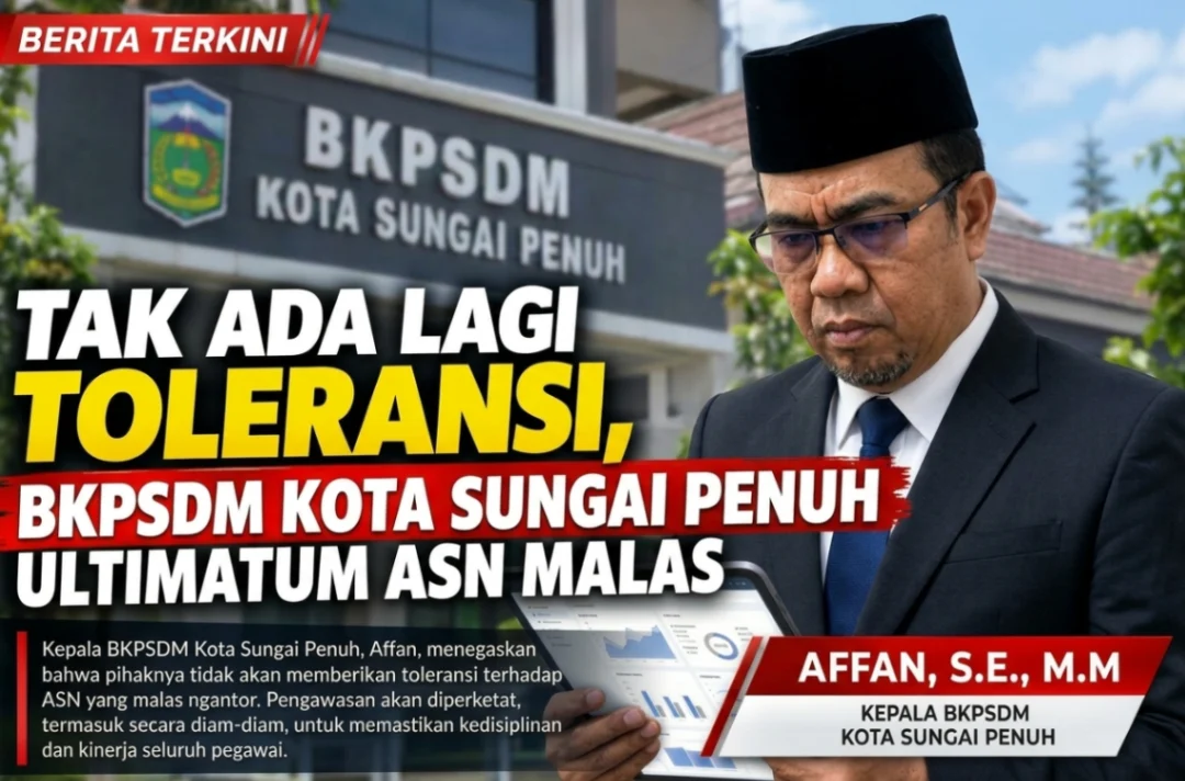 BKPSDM Tindak Tegas ASN Malas Ngantor