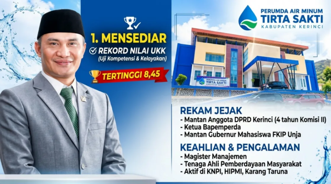 Calon Dirut Perumda Tirta Sakti Kerinci