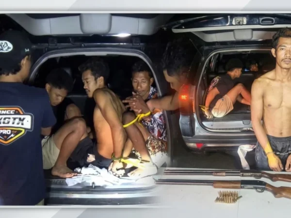 Polisi Amankan 8 Warga SAD Terduga Penyerang Mako Polres Merangin dan Senjata Rakitan