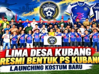 Lima Desa di Kubang Bersatu Bentuk PS Kubang dan Luncurkan Jersey Baru