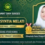 Sabet Emas OSPN Jambi, Fera Syntia Melati Tembus Olimpiade Kimia Nasional