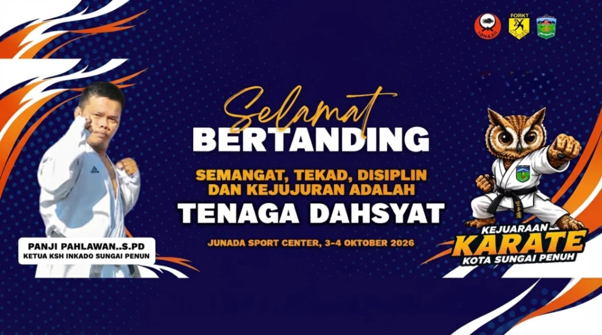INKADO Sungai Penuh Gelar Kejurkot Karate 2026